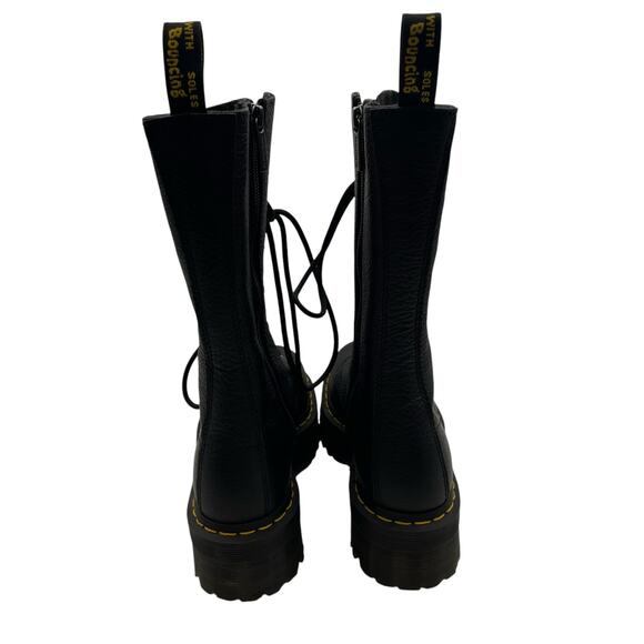 Dr. Martens Womens 1B99 Quad Mid Calf Boots US 7 EU 38 Black Lace Up Leather NIB - Picture 10 of 13